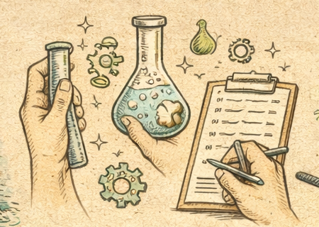 Ilustracion de asesoria y registro tecnico